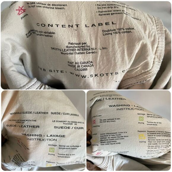 Skotts Leather Washable Suede Pants in Brown - Picture 6 of 10